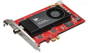 You can install a TV card on PCIe x1 