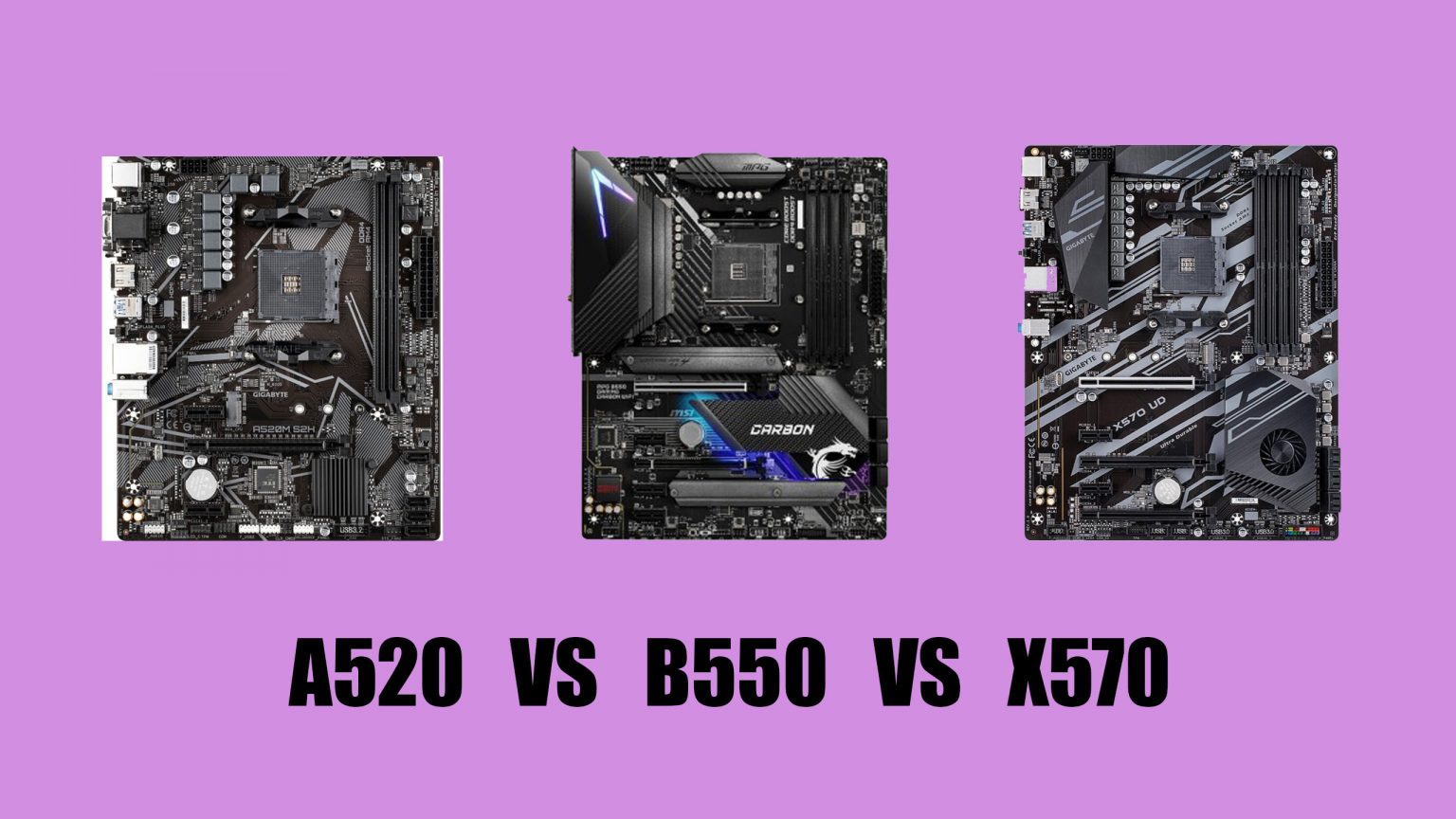 A520 Vs B550 Vs X570 Chipset - Difference & Common Features