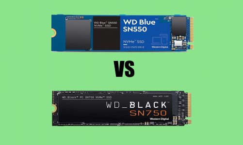 comparison of WD Blue SN550 and WD Black SN750