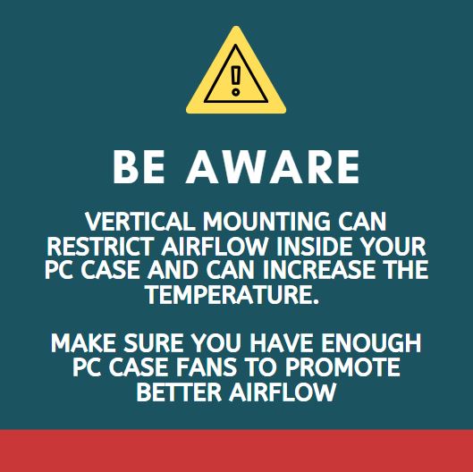 Keep in mind this before opting for a vertical mount case 