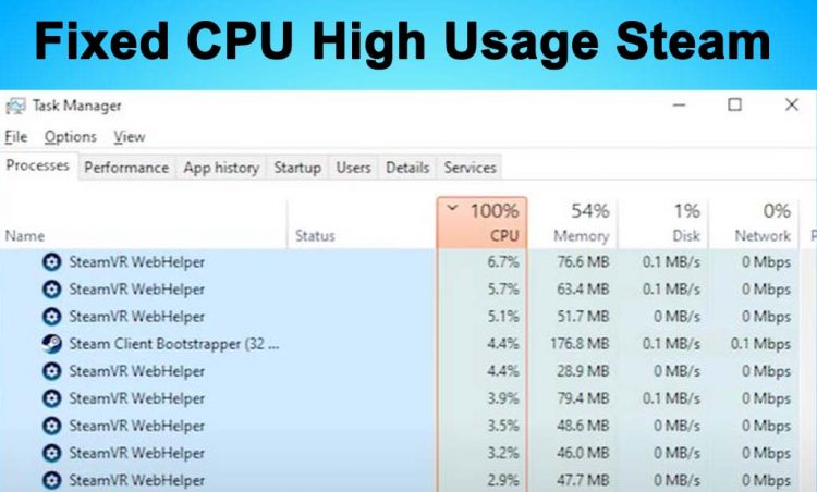 guide to fixing high CPU usage Steam Webhelper