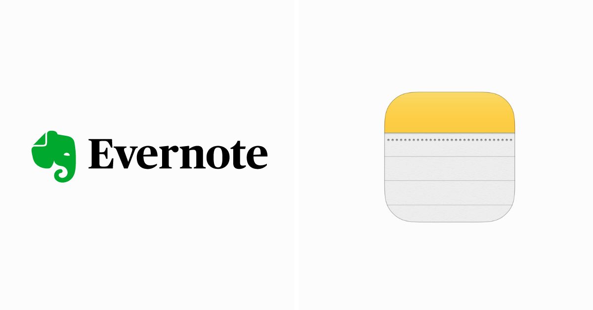Evernote vs apple notes
