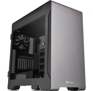 durable PC case for mounting GPU in a vertical bracket 